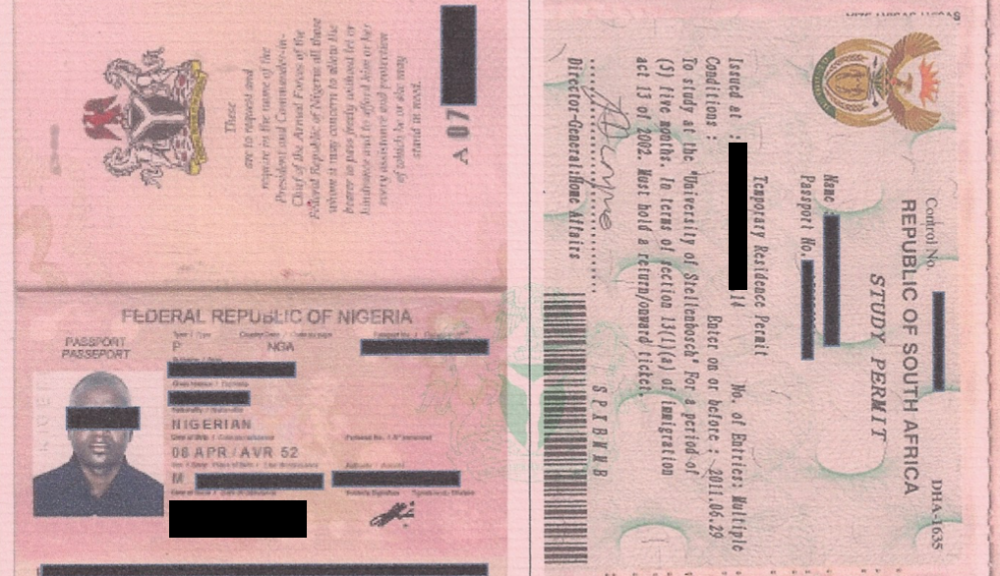 Certified Passport/Permit Copies for Identification